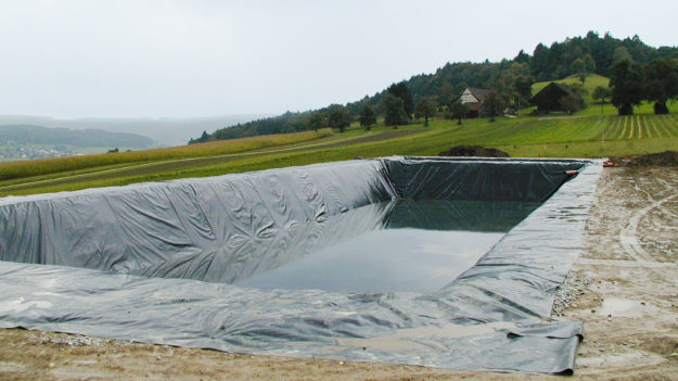 Kunststoffdichtungsbahnen Wasserspeicher Boppelsen