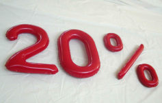 Aufblasbare Objekte - Ziffern