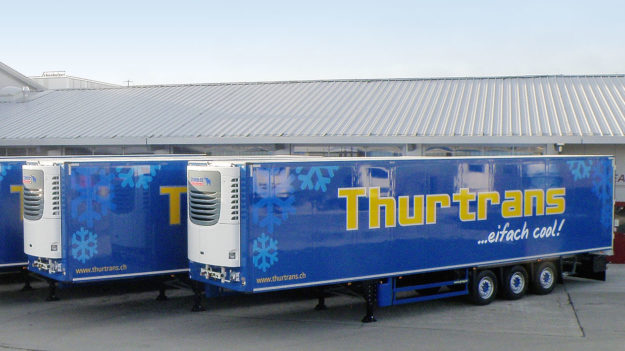 Beschriftung Sattelzug